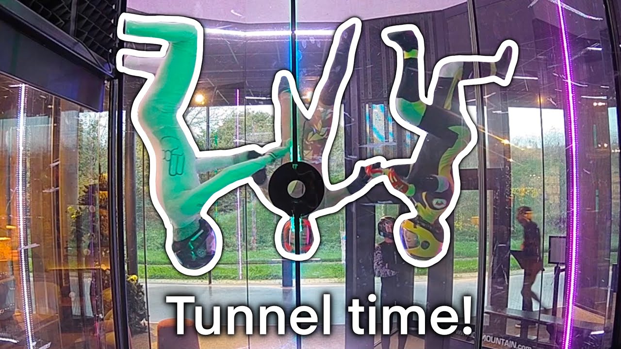 Tunnel time!! First time at Ice Mountain!