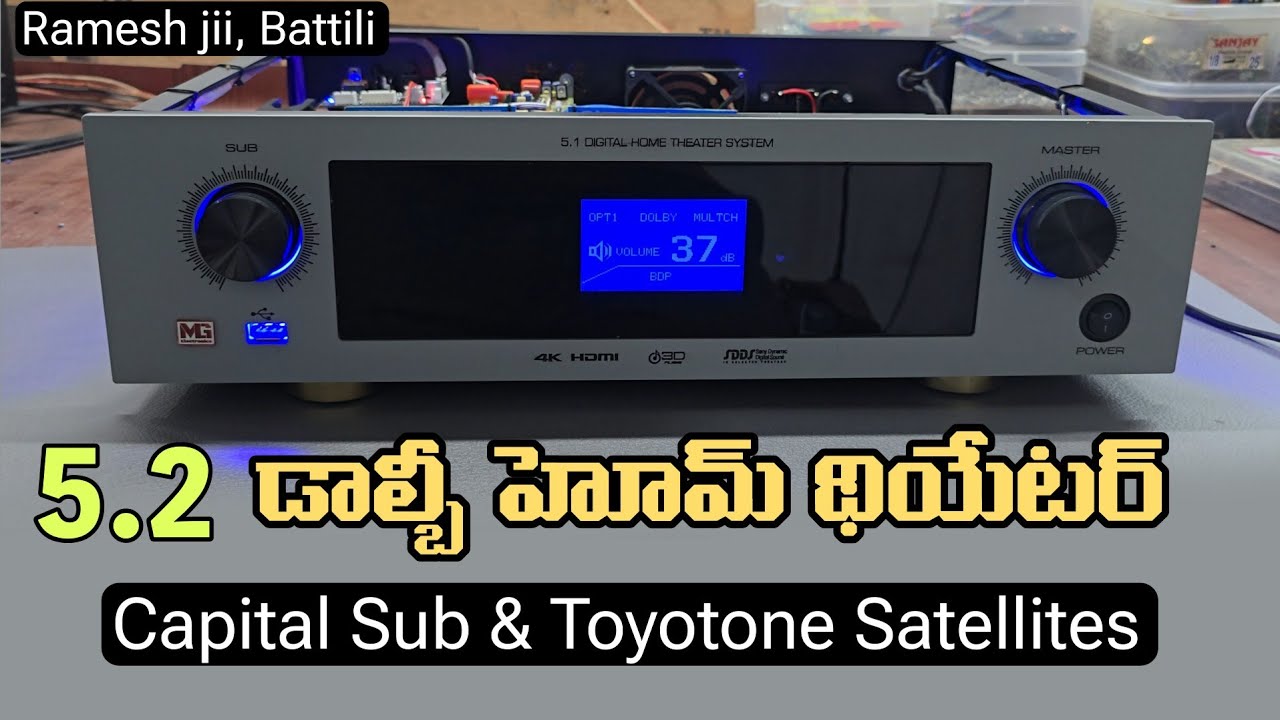 5.2 Dolby Home Theatre System with Toyotone Satellites 