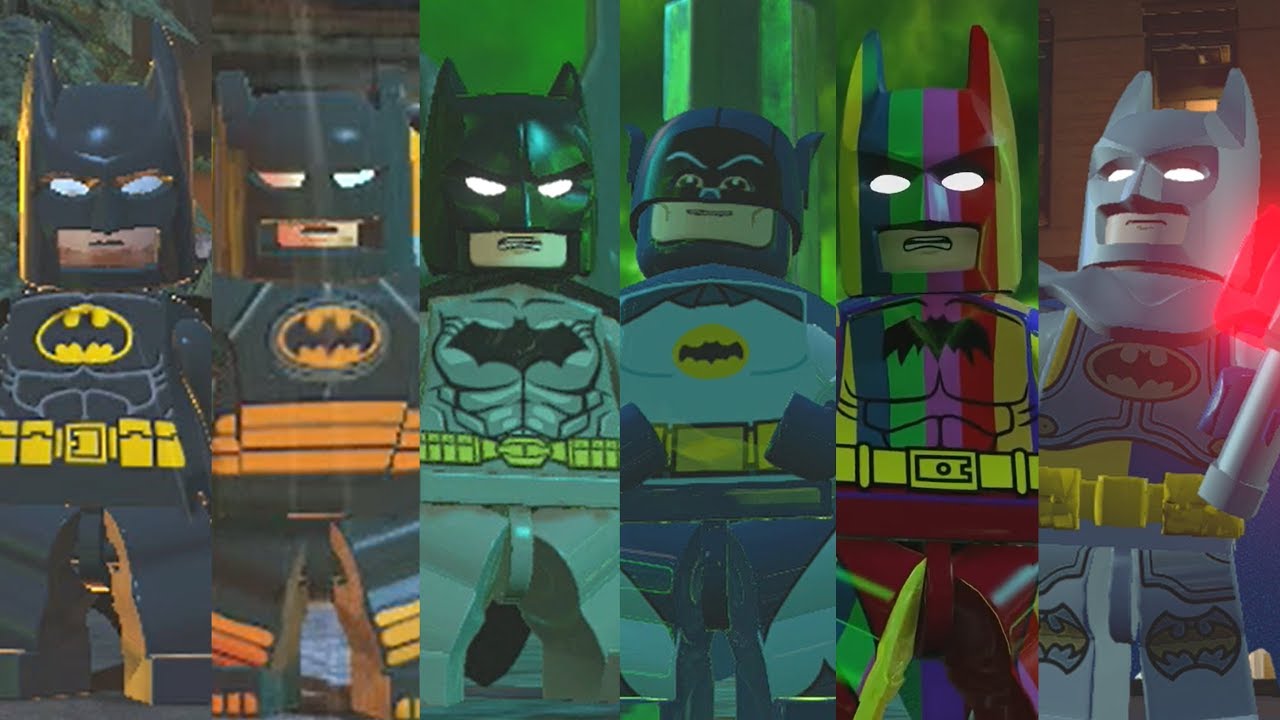 ВСЕ Бэтменские костюмы в Lego Videogames (2008 - 2017)