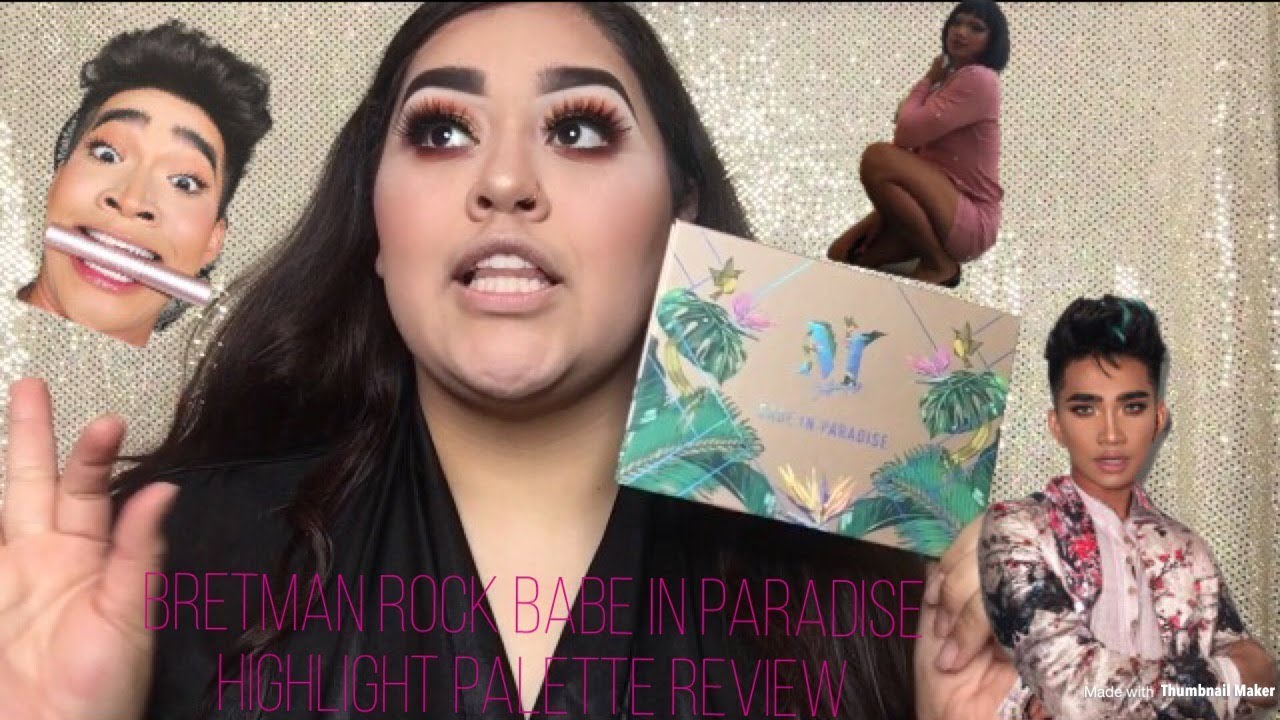 BretmanRock Babe in Paradise Highlight Palette REVIEW