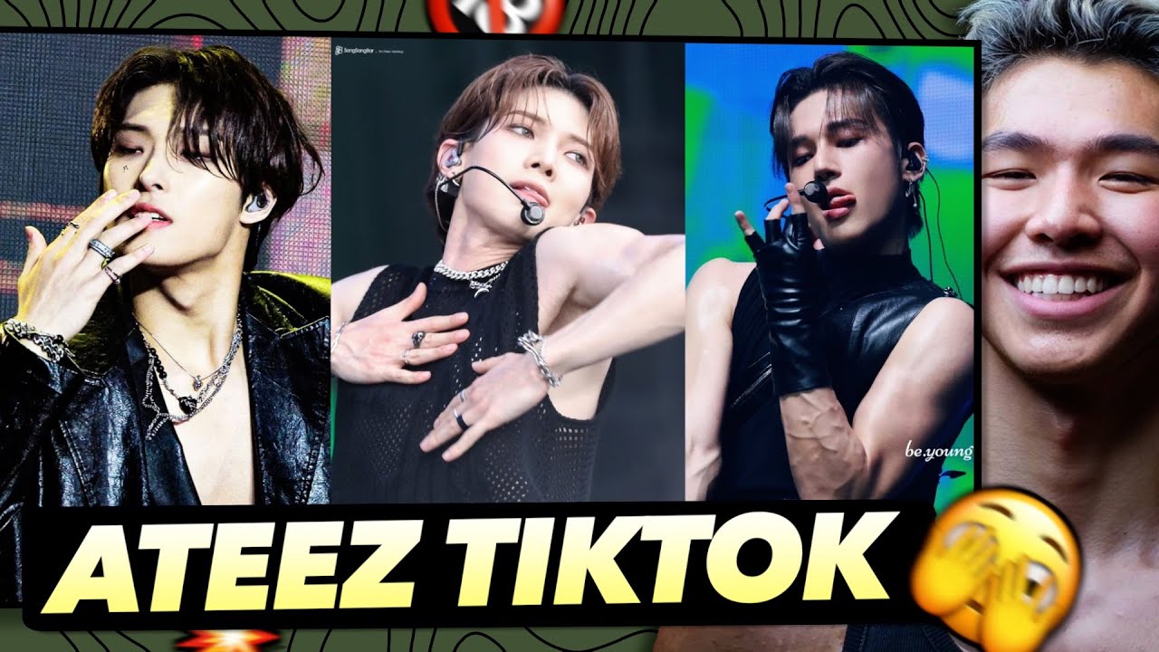 Реакция спортсмена на лучшие посты ATEEZ в TikTok за 2024 год