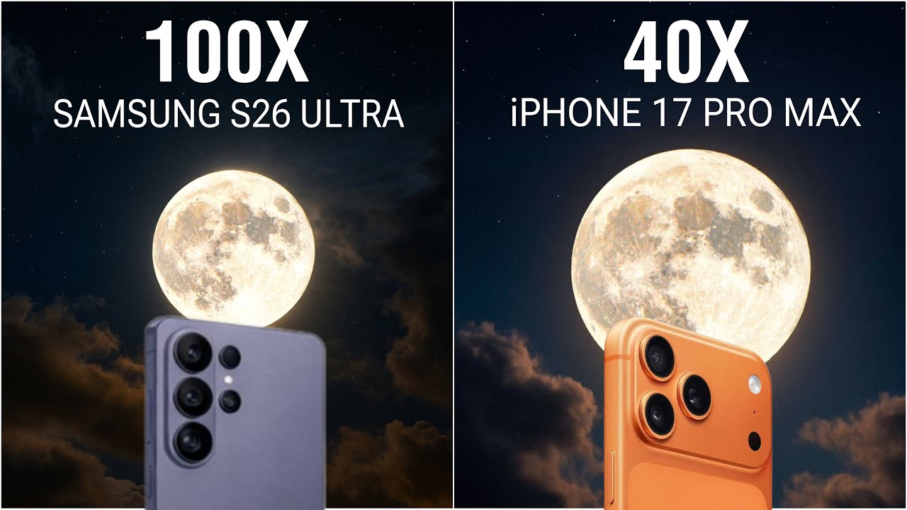 Samsung Galaxy S26 Ultra Vs iPhone 17 Pro Max Live Zoom Test Comparison