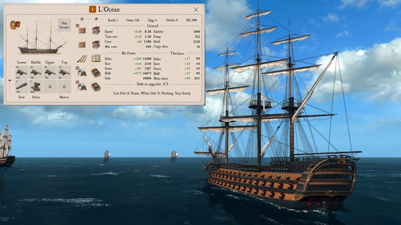 Naval Action PVE L'ocean vs all 3 1st rates.