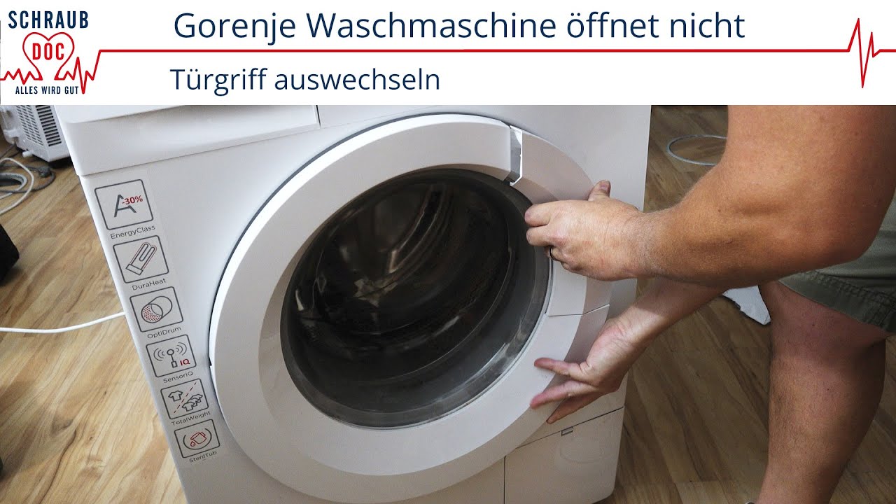 Gorenje Waschmaschine öffnet nicht / Griff abgebrochen: Griff wechseln