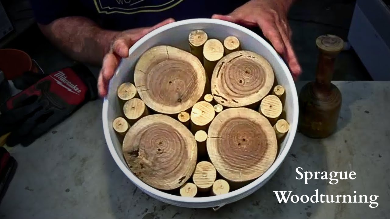 Woodturning - Snowball Branches and Walnut a Perfect Match!!