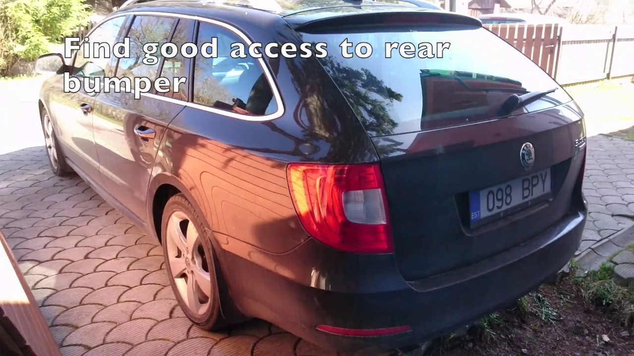 How to install detachable tow bar to Skoda Superb II