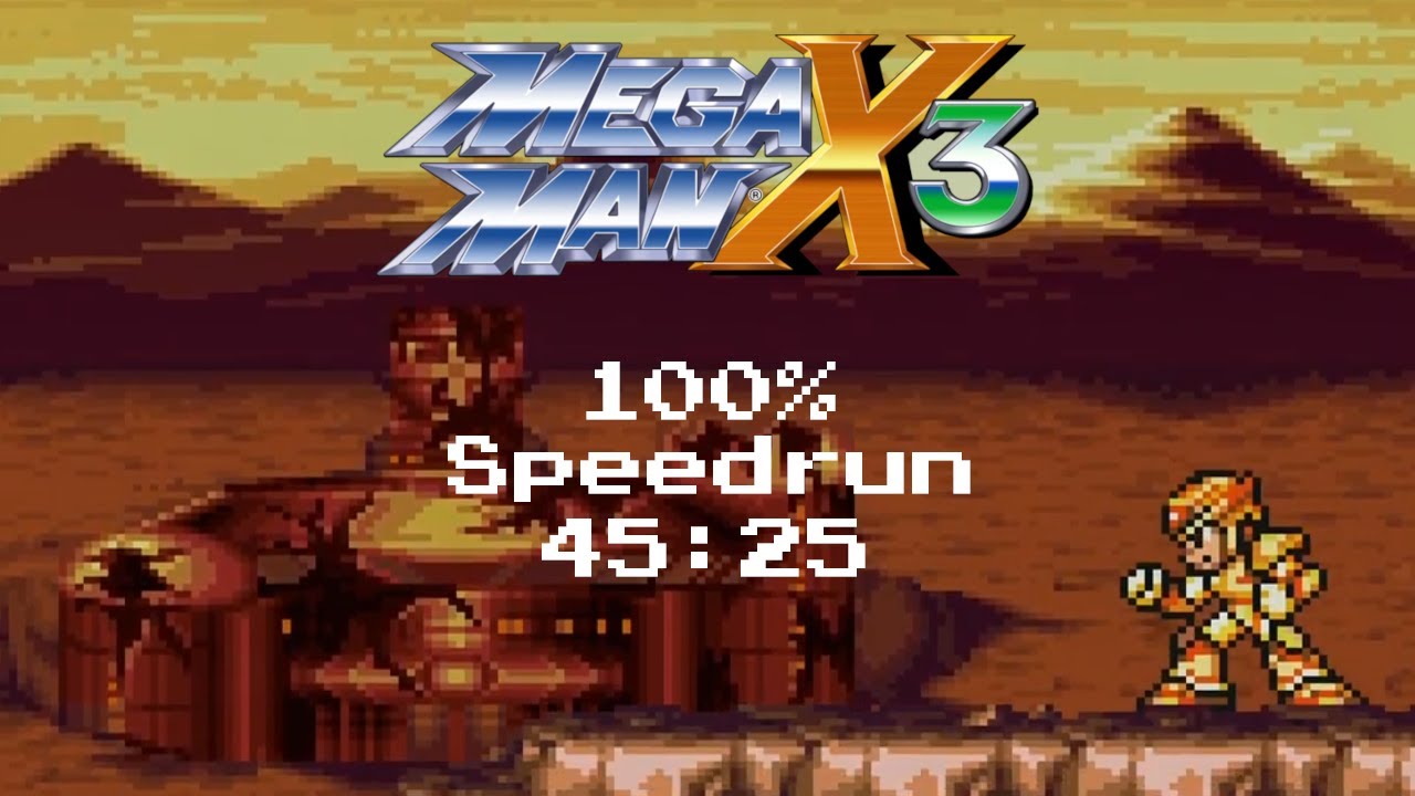 Mega Man X3 100% Speedrun in 45:25