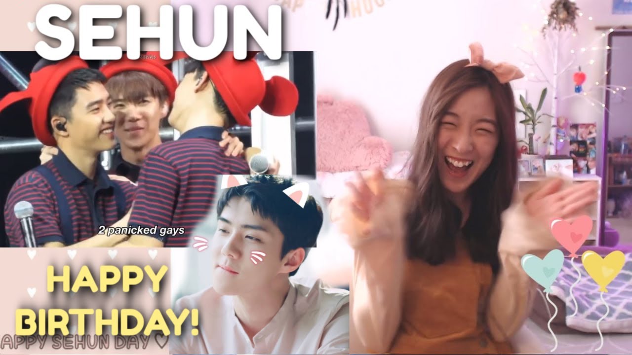 EXO SEHUN'S SILLINESS + SEHUN X HYUNGS MOMENTS REACTION #HappySehunDay 🎈🐣