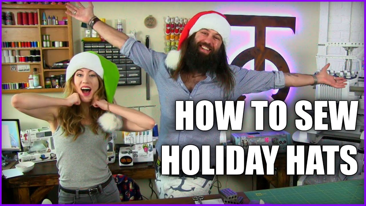 How to Sew Holiday, Santa, and Elf Hats for Beginners - Special Guest Tiffany Gordon Cosplay!