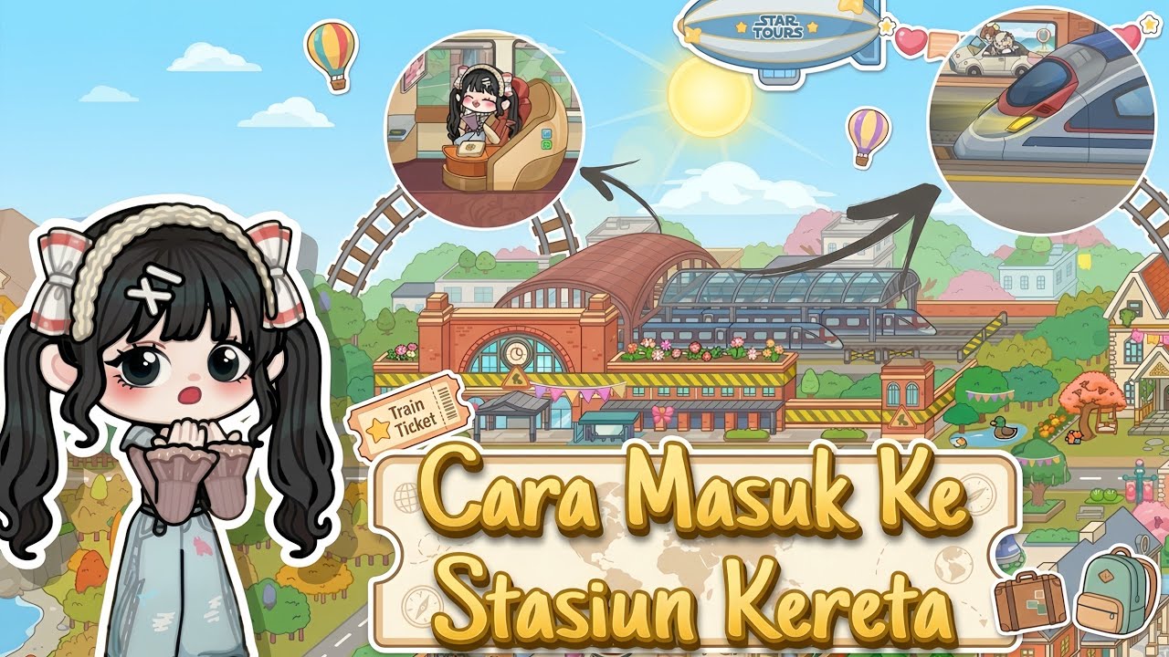 CARA MASUK KE STASIUN KERETA🚄✨| Game World