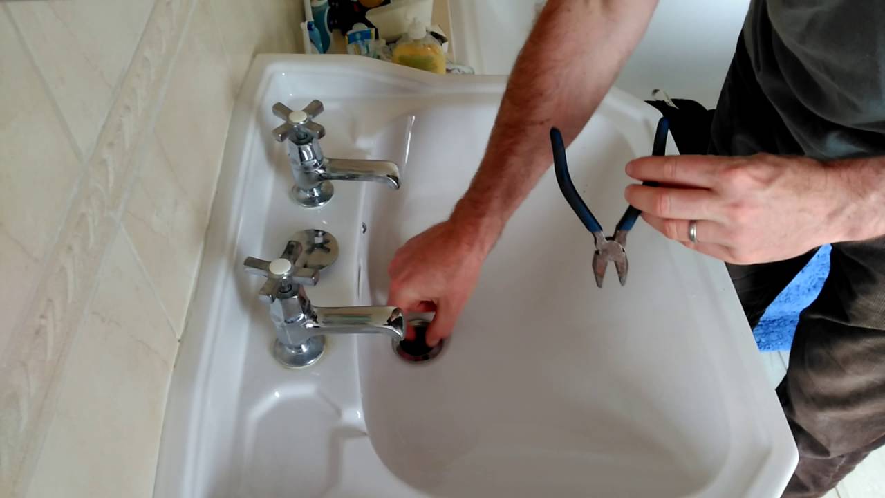 Replacing a click-clack basin waste