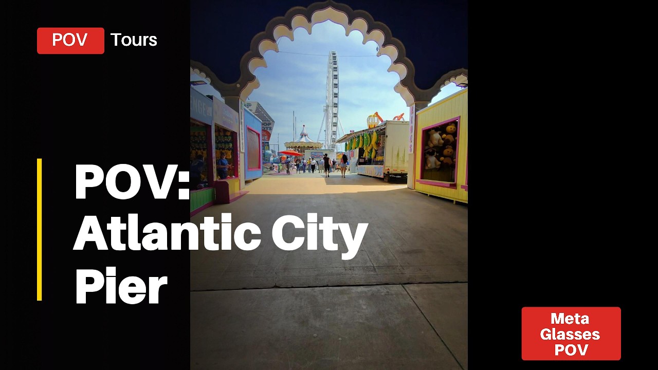 POV Walkthrough: Exploring the Atlantic City Steel Pier - Games, Rides & Attractions