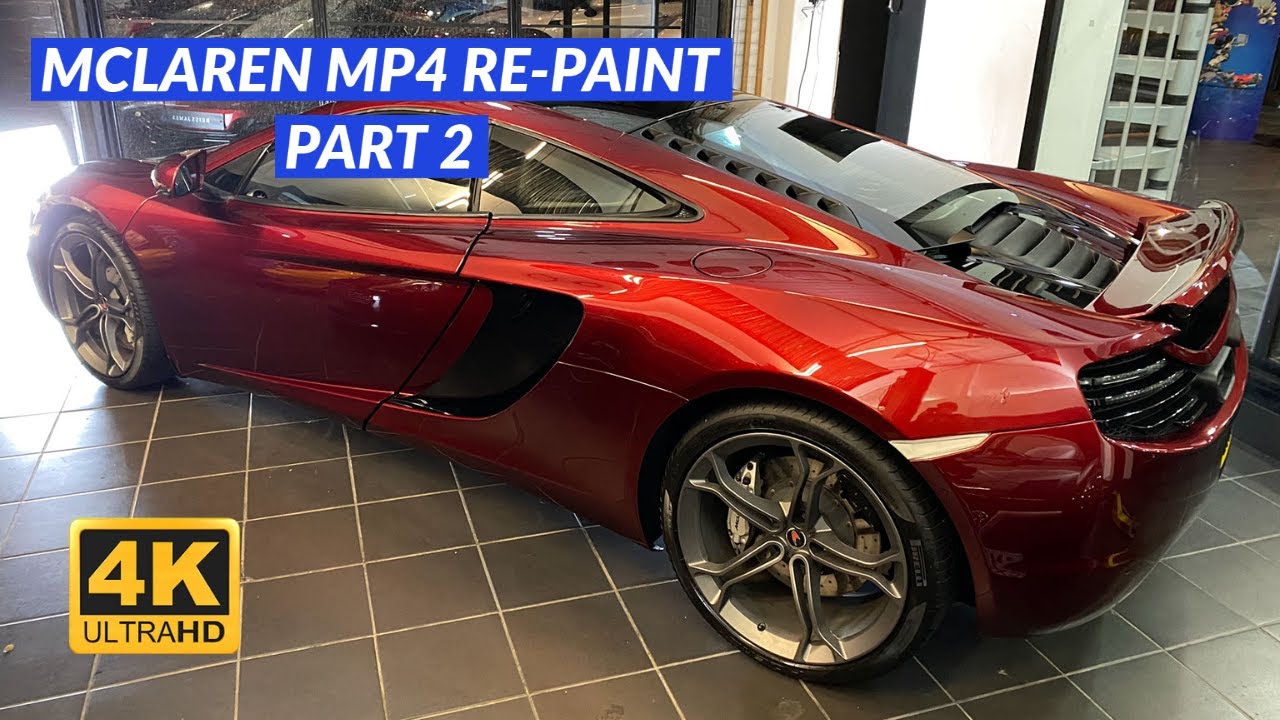 Перекраска суперкара в цвет Candy Red за 100 000 долларов — часть 2 McLaren Mp4-12c VOLCANO Candy...