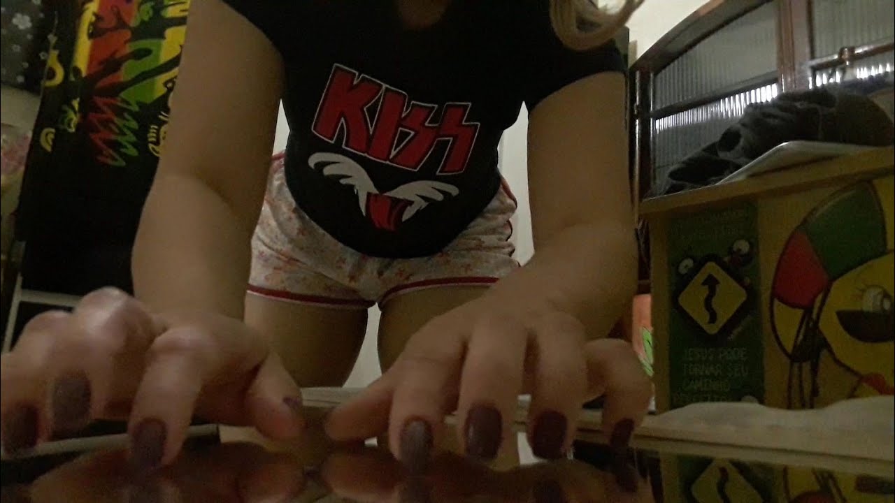 ASMR👋 TAPPING no espelho e na tela (calm and aggressive)