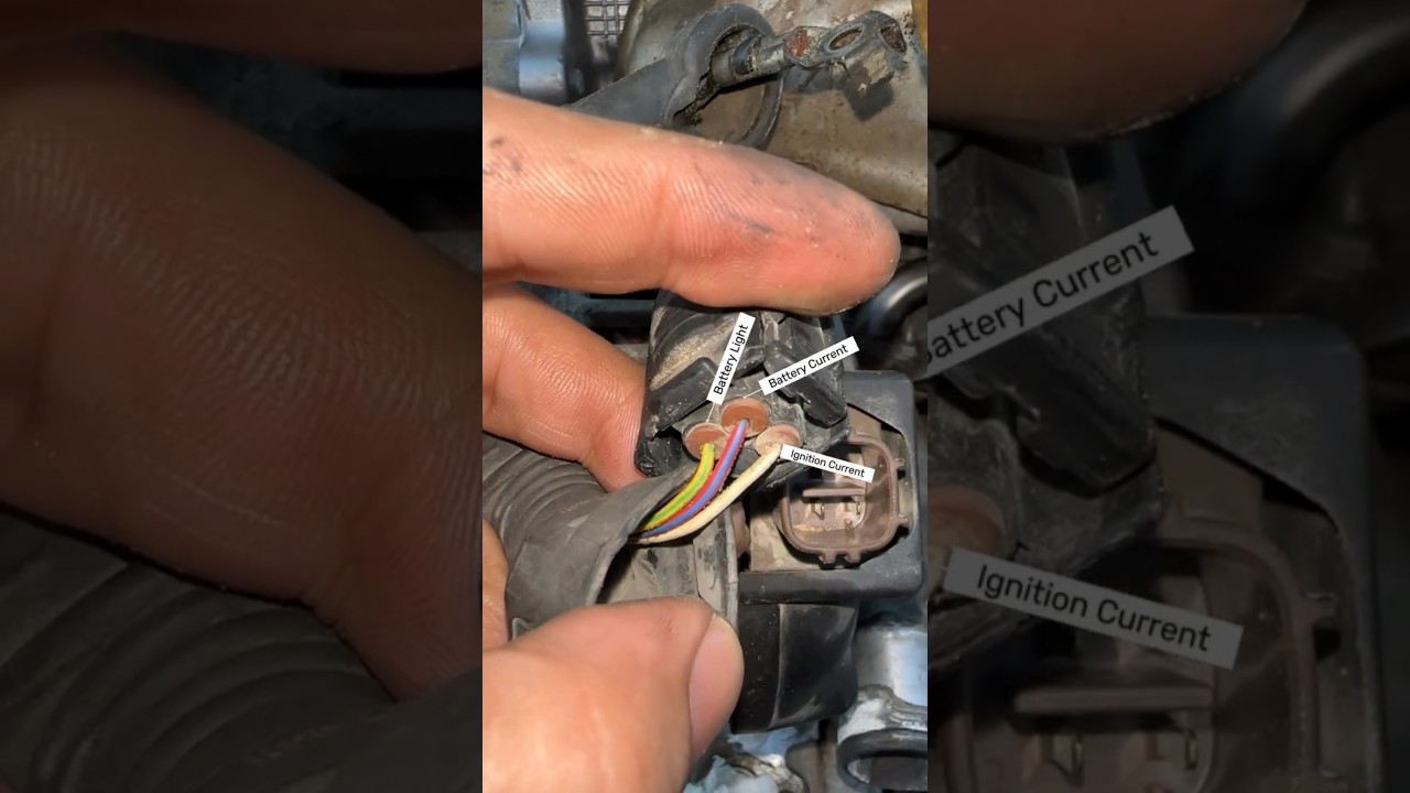 Toyota alternator wire diagram how to alternator wire connection