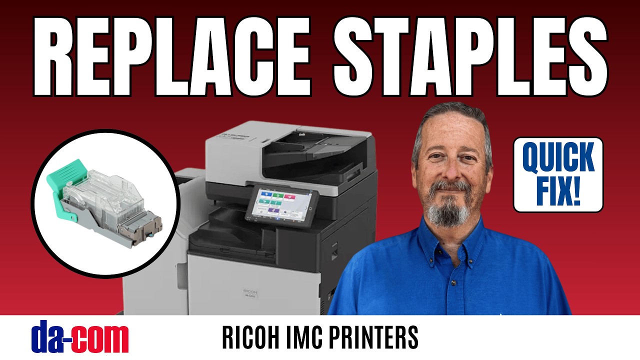 How to Replace Staples on a Ricoh IM C Series Printers