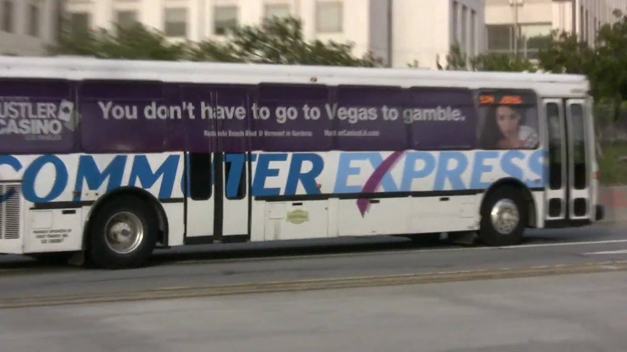 Various buses around Los Angeles Union Station/El Monte Busway during PM Peak [1080P]