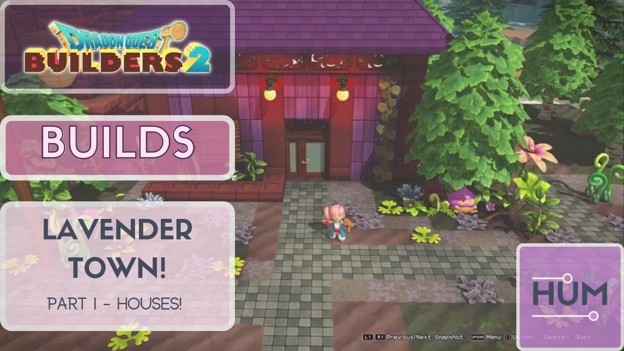 Dragon Quest Builders 2 - Big Build - Lavender Town Part 1 - Houses!