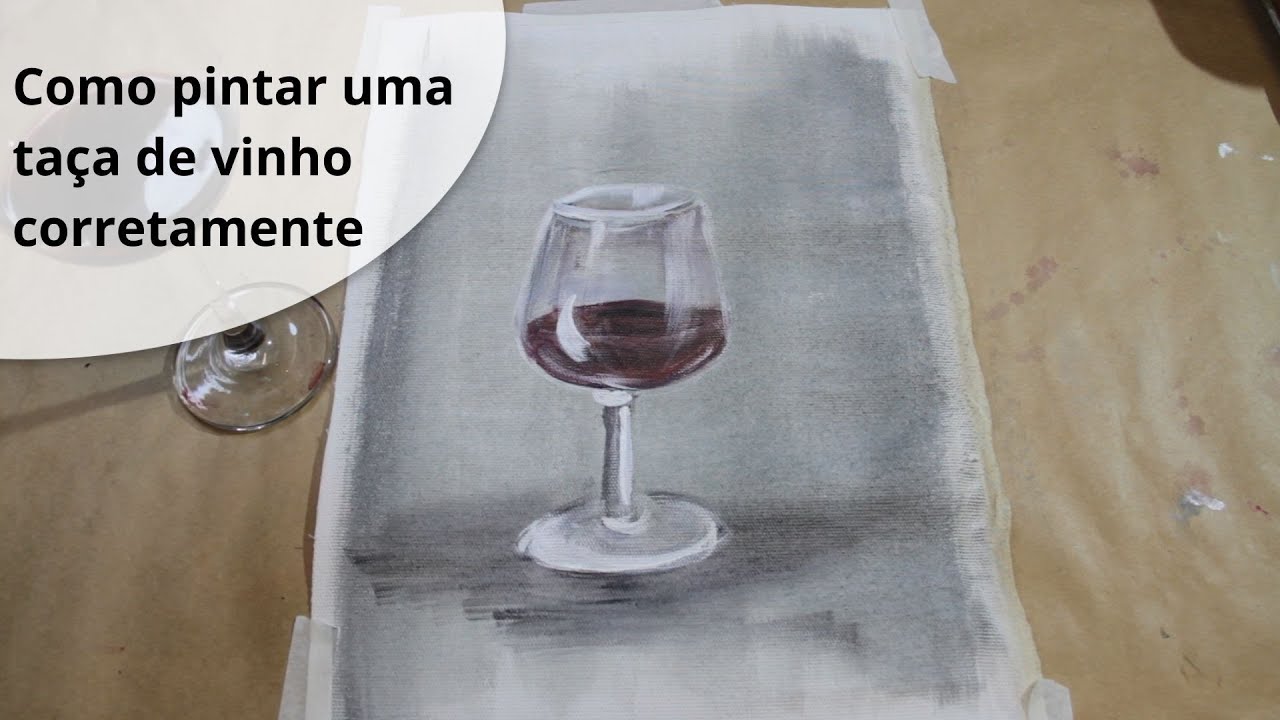 Como pintar uma taça de vinho corretamente