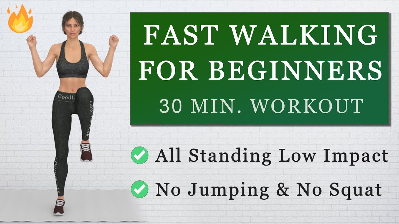 30 Min WALKING CARDIO Workout for Weight Loss | No Jumping  & No Squat | For Seniors & Beginners