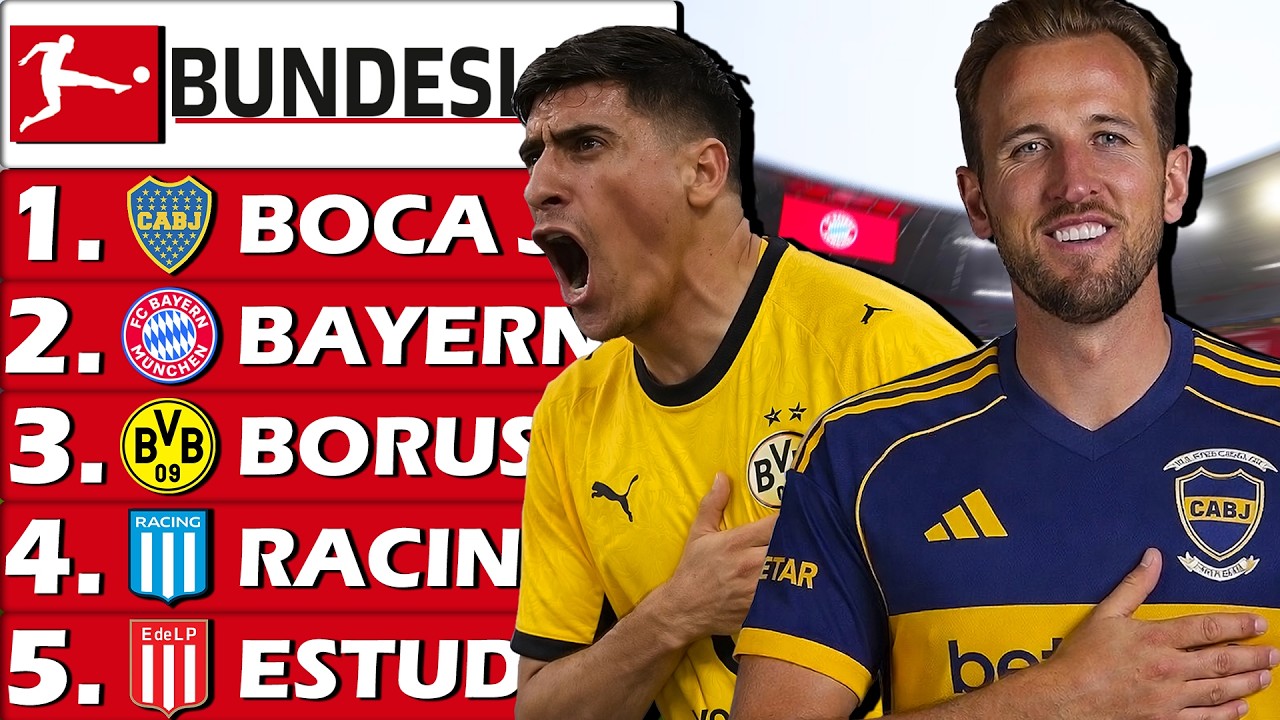 Que Pasaría si EQUIPO ARGENTINOS juegan la BUNDESLIGA de Alemania? ​🗿​