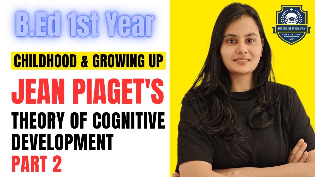 Jean Piaget's Theory of Cognitive Development | Childhood and Growing Up | B.Ed 1st Year