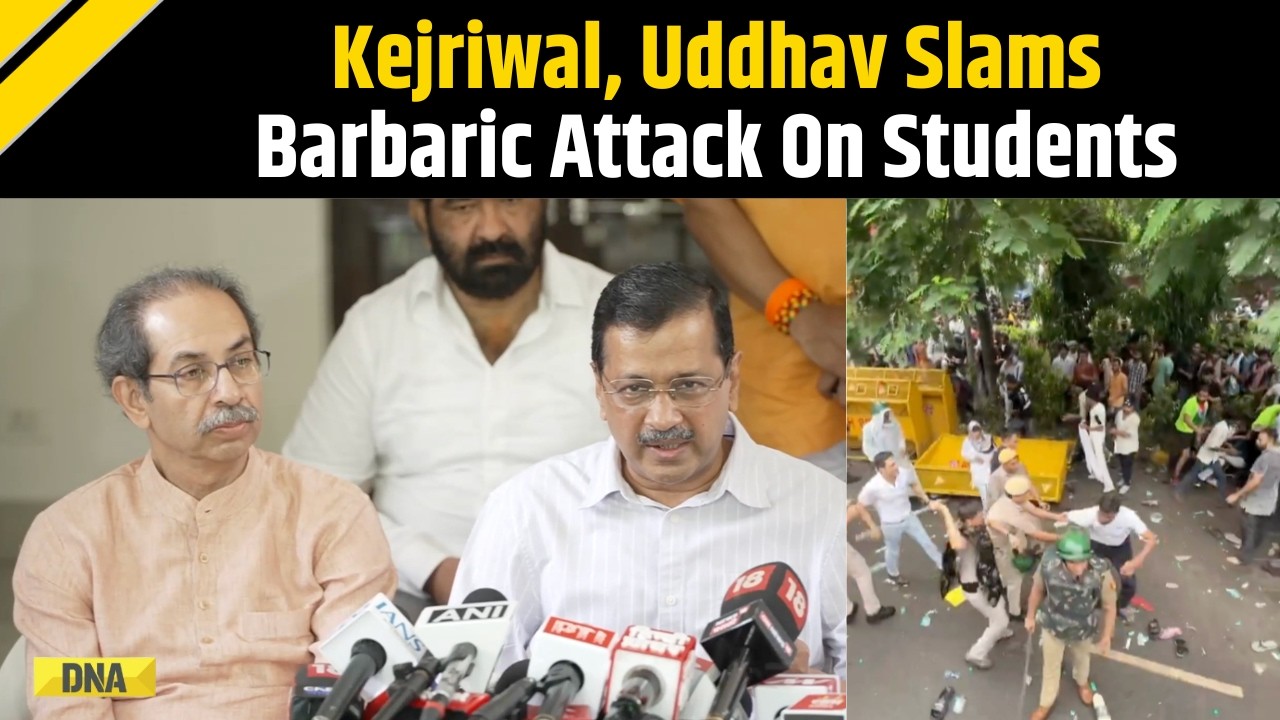 CJP Protest: Arvind Kejriwal & Uddhav Thackeray Slam 'Barbaric' Attack On Students | Jantar Mantar