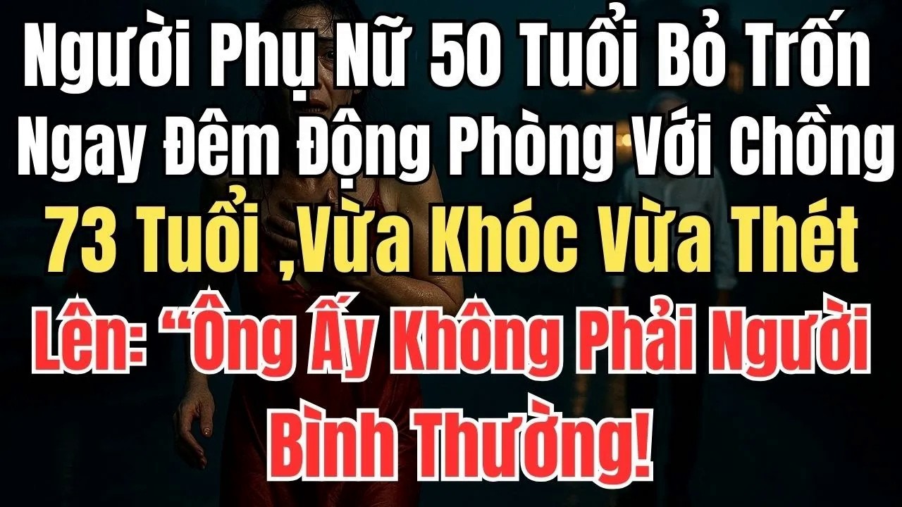 Người Phụ Nữ 50 Tuổi Bỏ Trốn Ngay Đêm Tân Hôn Với Chồng 73 Tuổi： Vừa Khóc Vừa Thét Lên “Ông Ấy Không