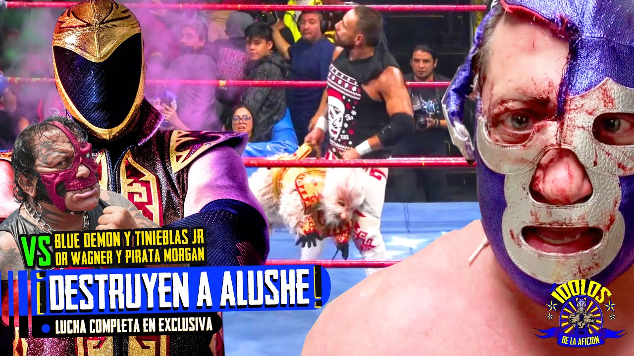 ‼️SE DAN CON TODO‼️ | BLUE DEMON Y TINIEBLAS JR VS DR WAGNER Y PIRATA MORGAN | Arena Naucalpan | 4K