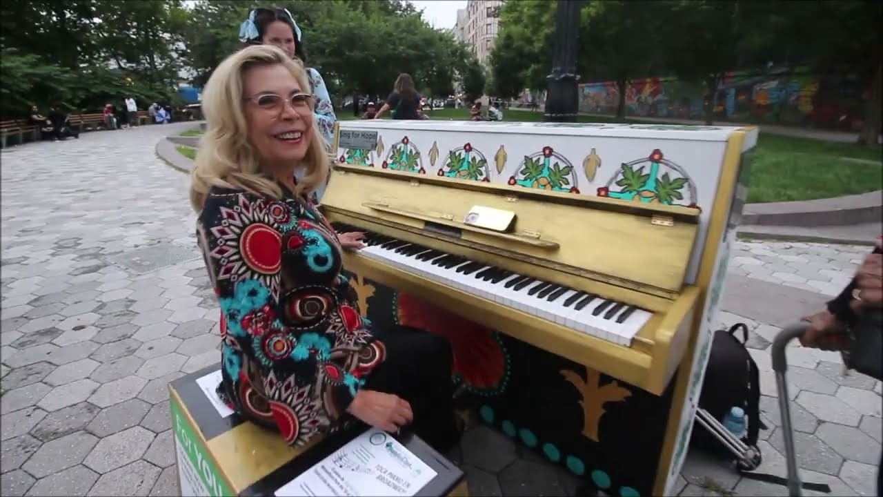 Marcie Castro on piano, Akemi singing and Jerry 95 years old dancing wow
