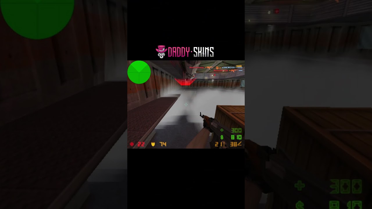 Nuke 1v4 &mdash; Perfect Trigger Discipline #cs16 #counterstrike #gaming #shorts #nevergiveup