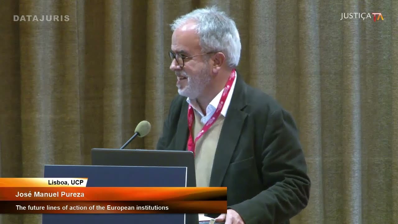José Manuel Pureza speaking at the conference "Rule of Law in Europe"