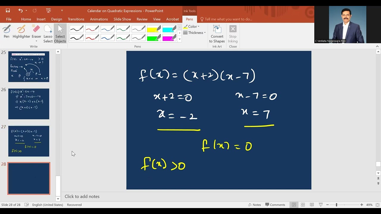 8-Quadratic Expressions inequalities 2 - video1982386976