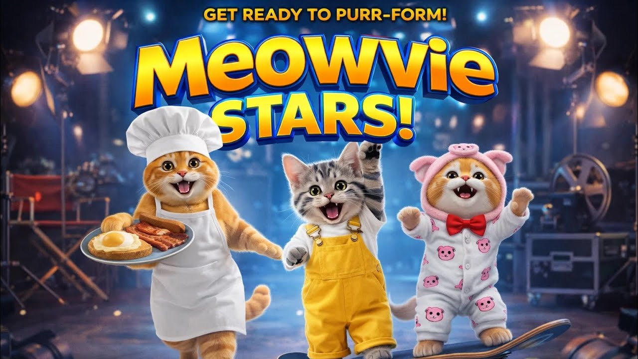The cat meow and the ice cream fight #cat #animation #funnycats