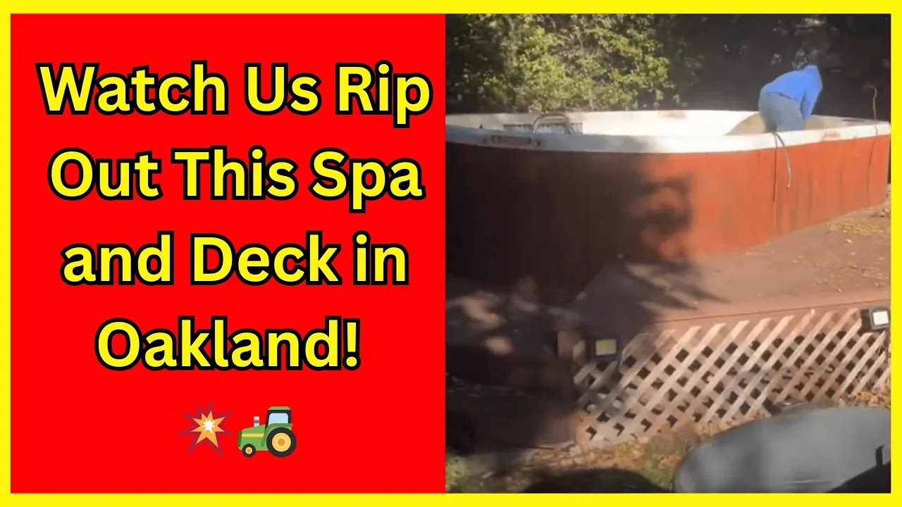 Spa Demolition + Junk Removal in Oakland! Watch Us Tear It Down! 💥
