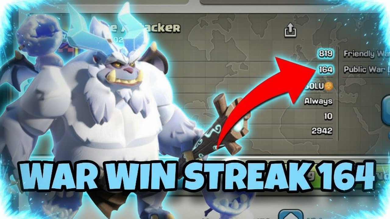 TH17 WAR WIN STREAK 164! Unbeatable Attacks & Pro Strategies | Clash of Clans