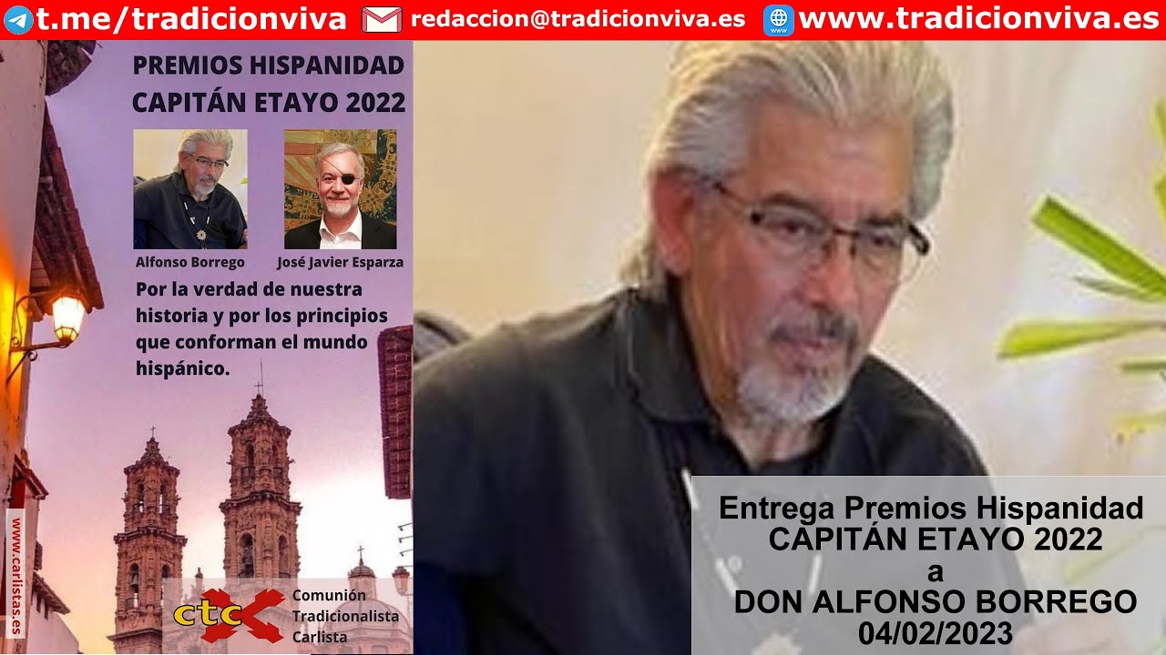 Entrega del Premio Hispanidad Carlos Etayo a don Alfonso Borrego