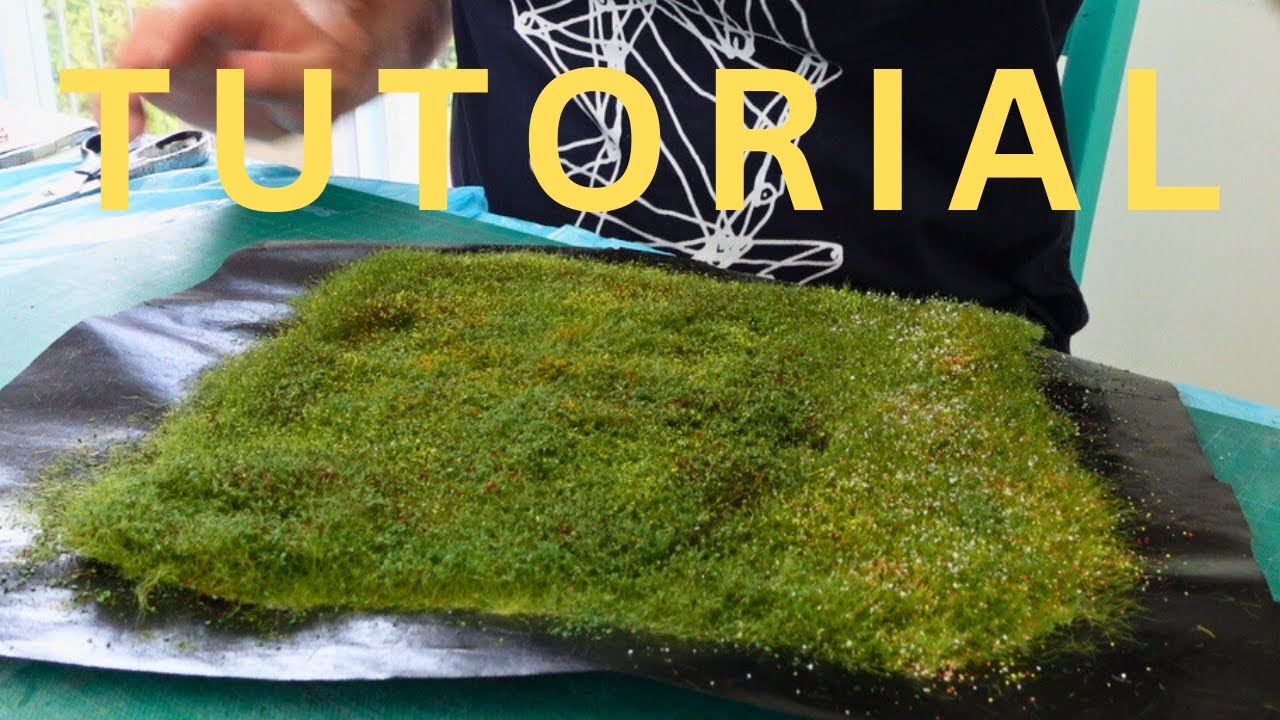 Modellbau: Grasmatten in 30 Minuten selber herstellen! (TUTORIAL)