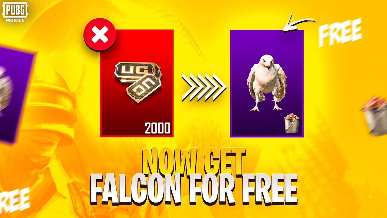 Get Free Falcon Companion Without UC Pubg Mobile