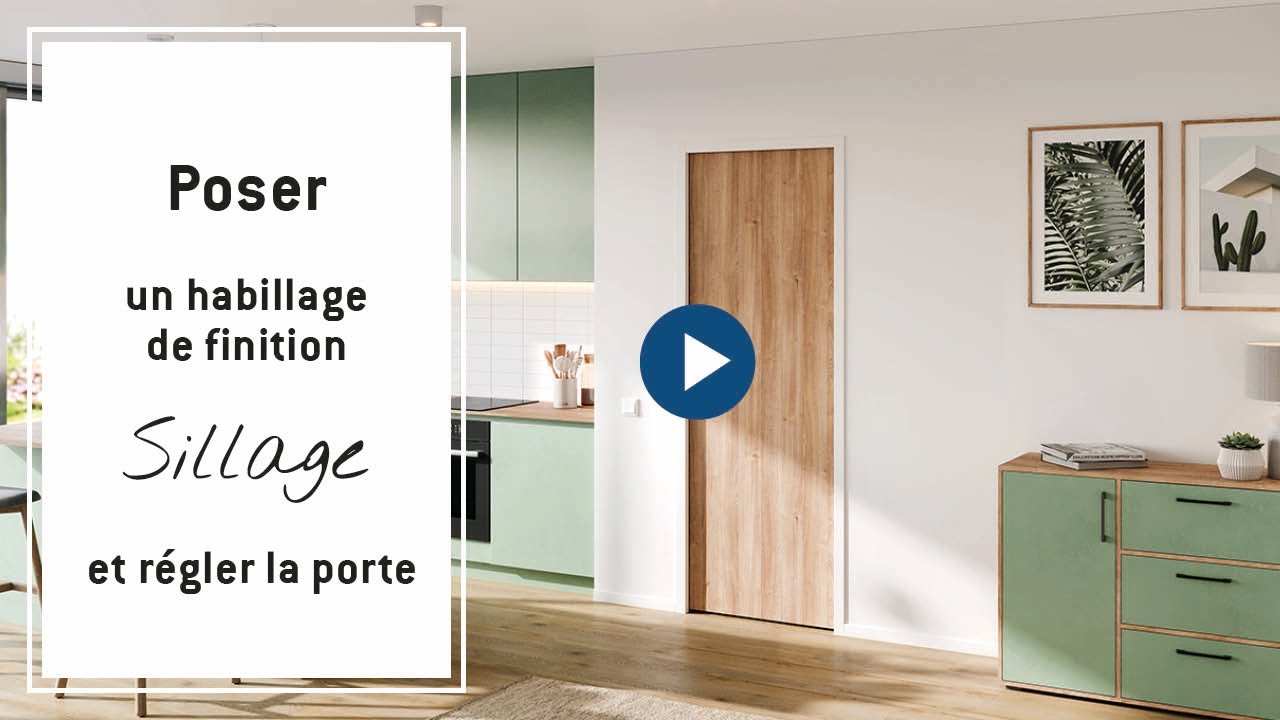 Poser un habillage pour châssis à galandage Sillage