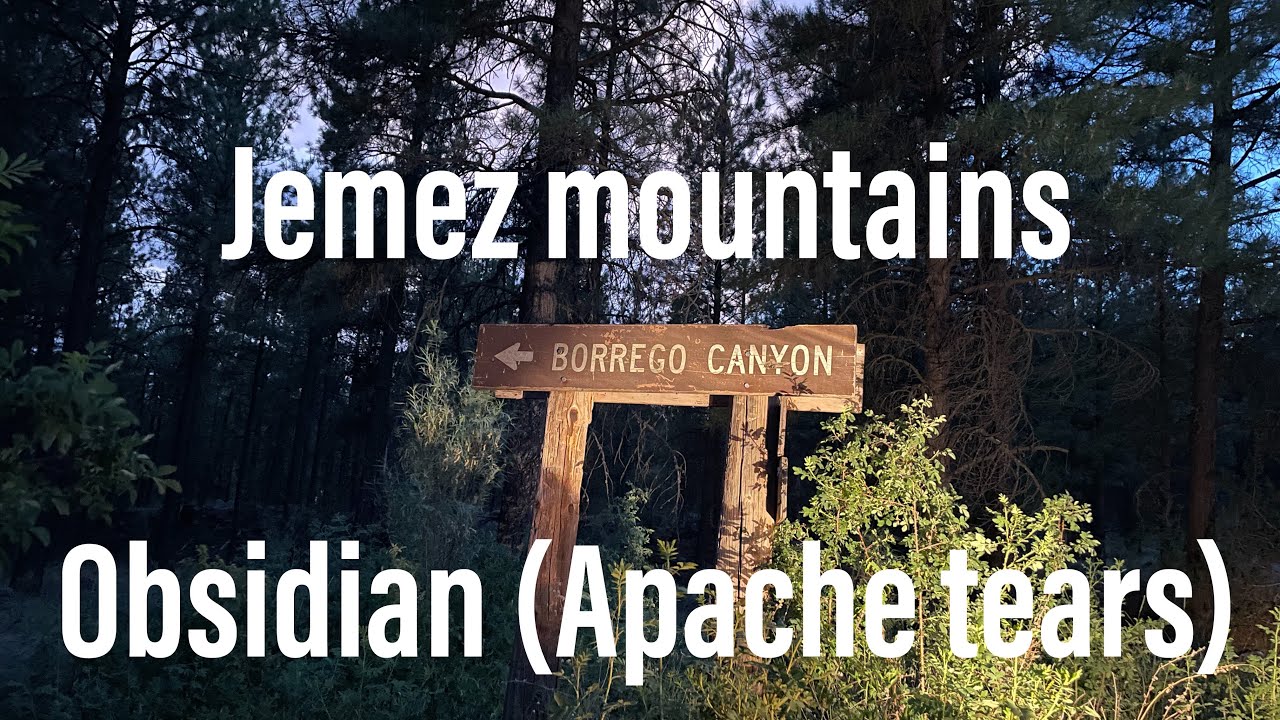 Exploring the Jemez mountains for Obsidian (Apache tears) #rockhounding #obsidian #exploration