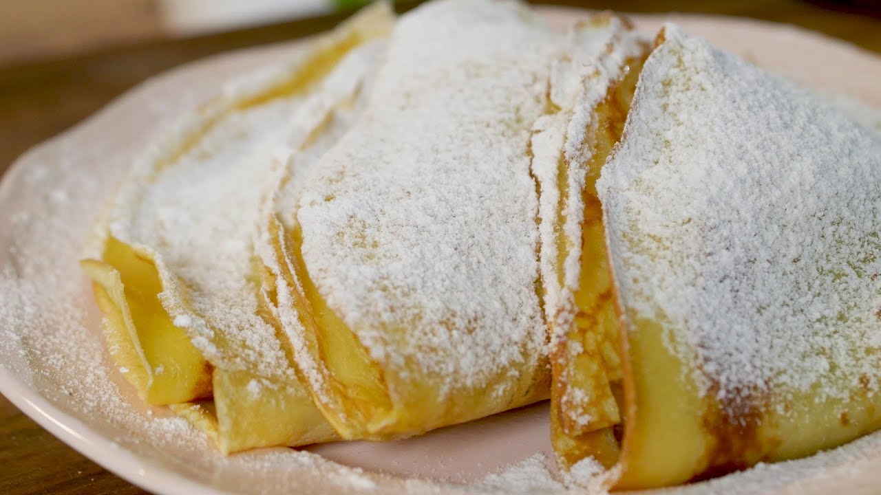 Palacinky s jablkovou plnkou
