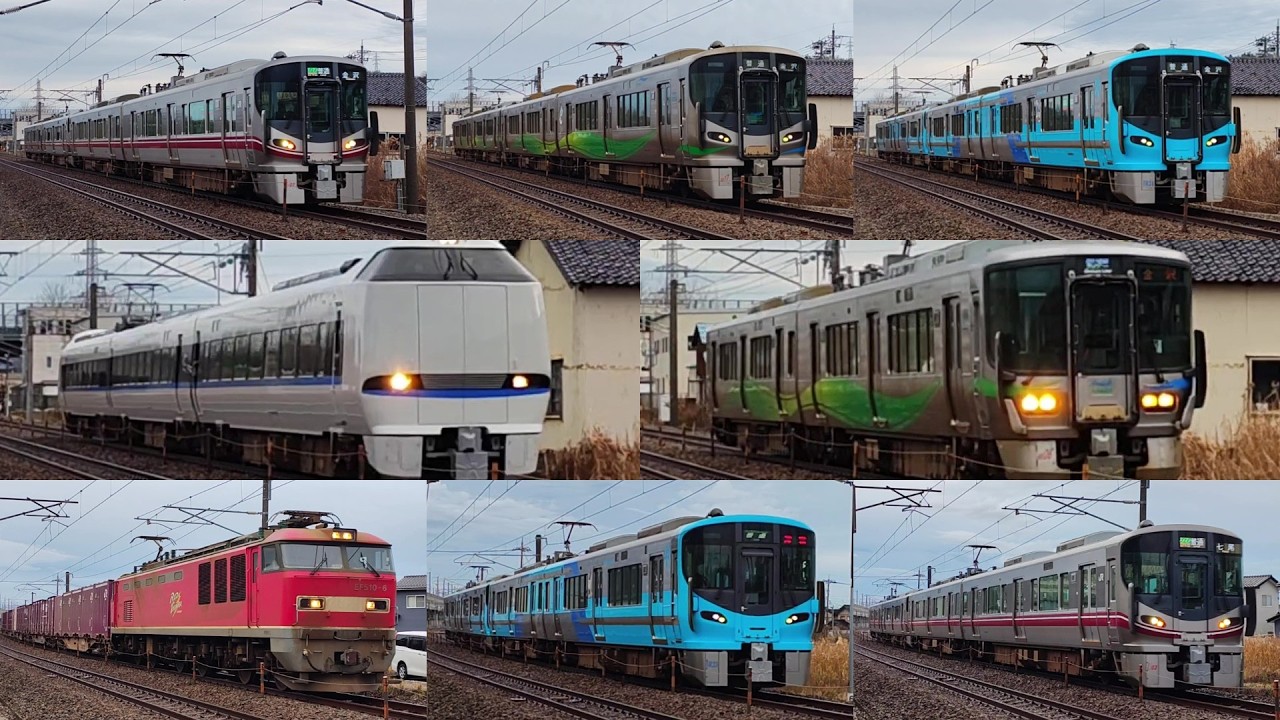 IRいしかわ鉄道朝ラッシュ　高速通過集
