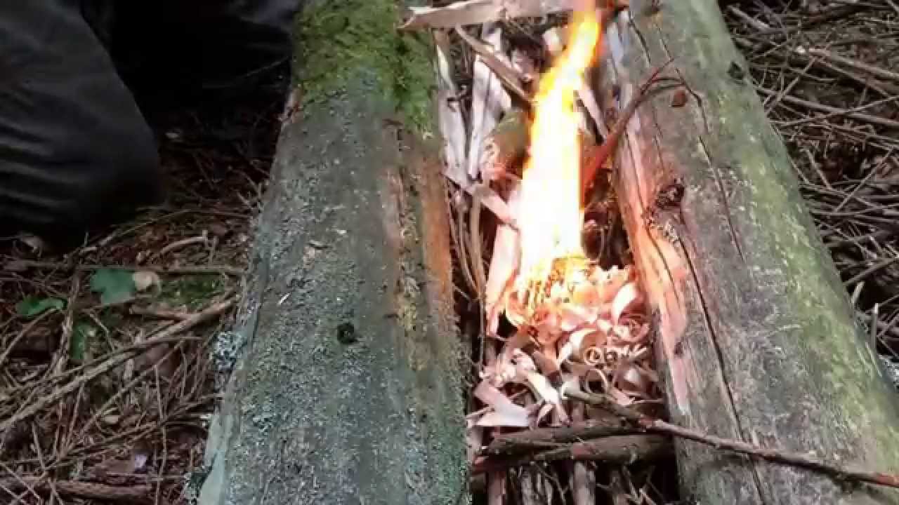 Primitive camping with minimalistic gear