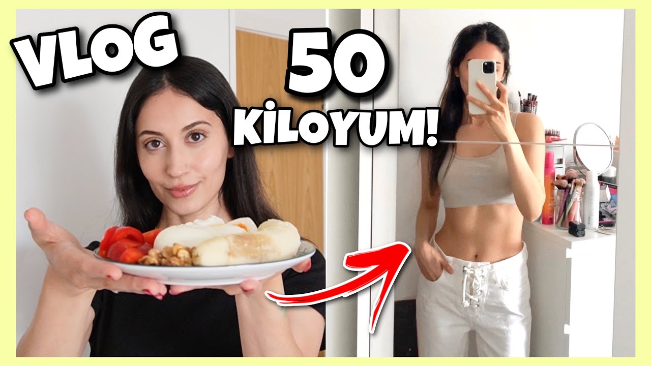 ŞOK! 50 Kiloya Düştüm! Sırrımı Açıklıyorum: Bir Günde Ne Yiyorum? VLOG