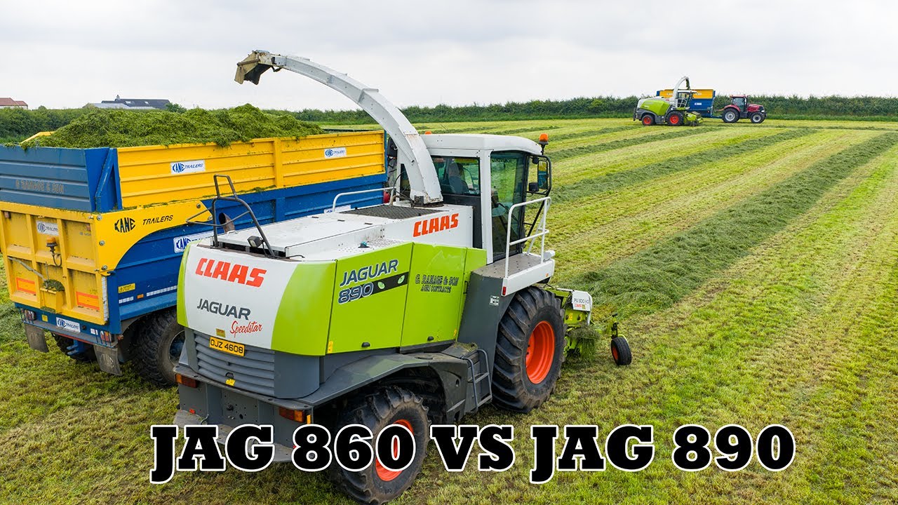 Battle of the Claas Jaguars 860 VS 890 | Second cut Grass 2025