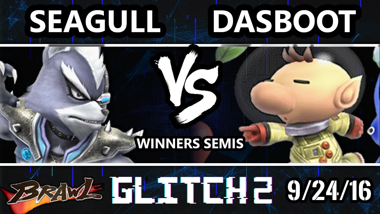 Glitch 2 Brawl - VexX | Seagull (Wolf) Vs. Dasboot (Olimar) SSBB Winners Semis