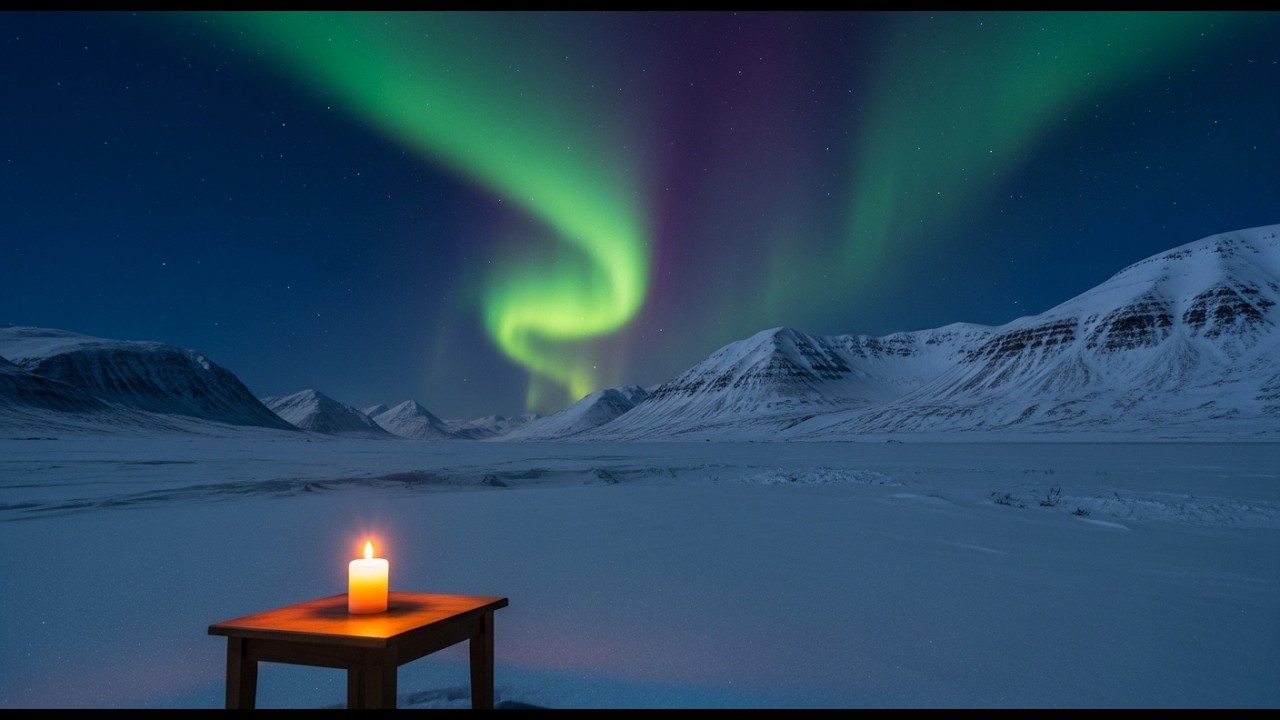 Arctic Night Relaxation Music | Calm Piano for Meditation