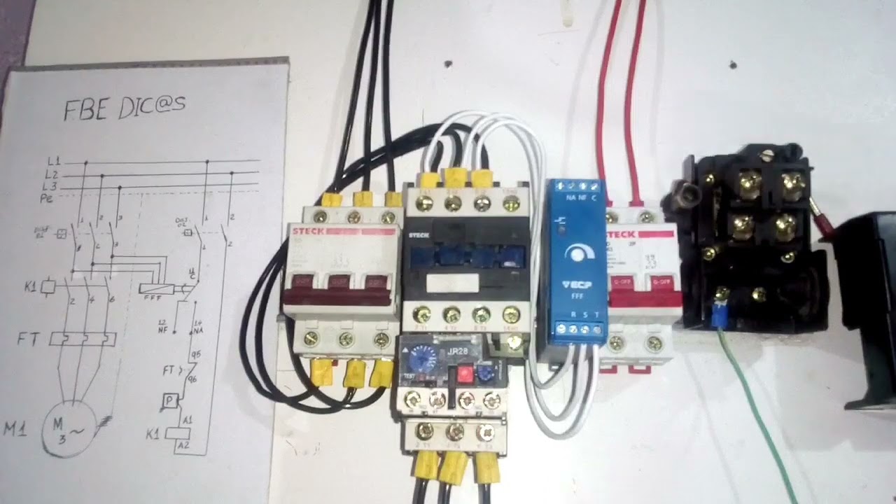 PRESSOSTATO DO COMPRESSOR NO CIRCUITO TRIFÁSICO COM RELÉ FALTA DE FASE