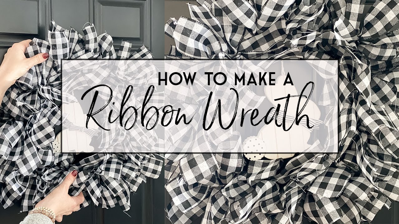 HOW TO MAKE A RIBBON WREATH